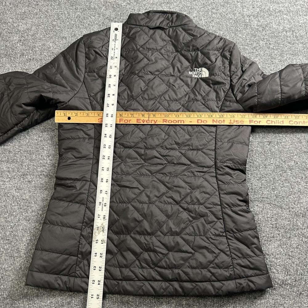 The North Face Jacket Womens Small Black Quilted Puffer Full Zip Insulated Warm - Picture 7 of 7